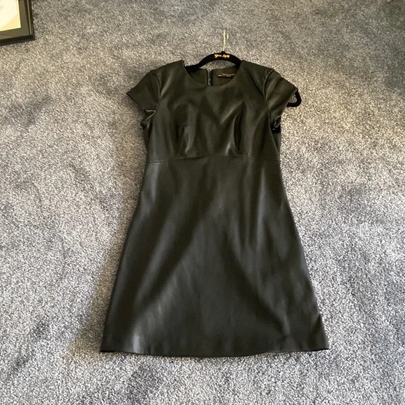 leather bustier top dress Faux Leather Tied Corset Mini Dress main image 0